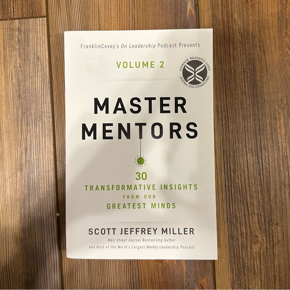 Master Mentors volume 2 by Scott Jeffrey Miller